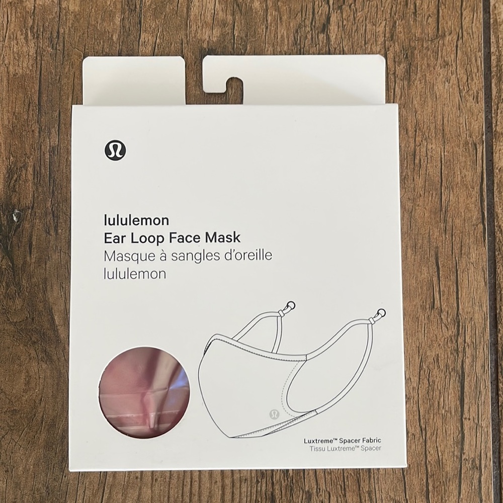 Lululemon Ear Loop Face Mask - pink